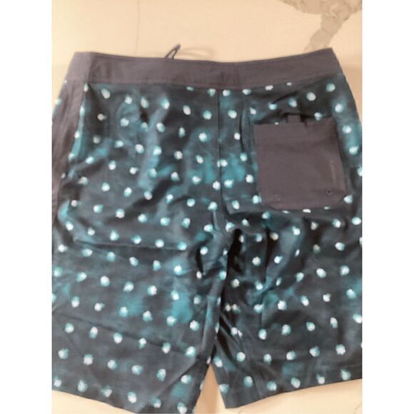 The North Face Board Shorts Flash Dry Swim Trunks Sz 33  Abstract Navy - Picture 6 of 8